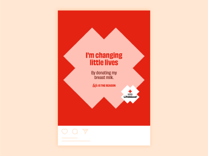 milk social tile - i'm changing little lives