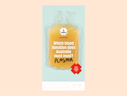 social story that says 'which blood donation is needed in Australia'