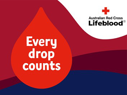 Tertiary Blood Drive intranet banner