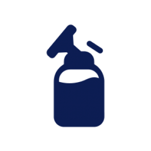 blue milk pump icon