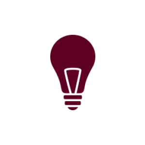 icon of a lightbulb