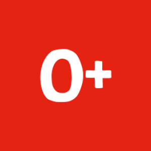 O+ Positive Blood Type | Greeting Card