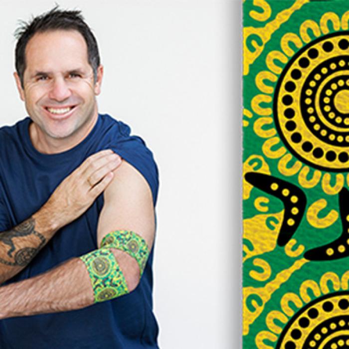 artist brad hore and his bandage design