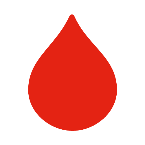 illustration of a red blood droplet