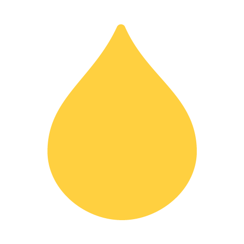illustration of a yellow plasma droplet