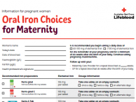 Oral iron choices for maternity