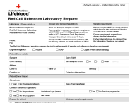Red Cell Reference Laboratory Request Form thumbnail